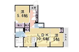 ヴィクトワール望 2LDKの間取図画像