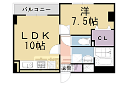 アルディエンテY&J 1LDKの間取図画像
