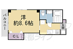 一太郎パート3 1Kの間取図画像
