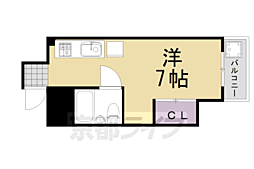 ブラザー安田 1Kの間取図画像