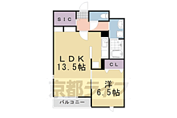 ベルヴェル 1LDKの間取図画像