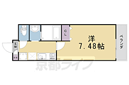 La Fite GOSHOKITA I 1Kの間取図画像