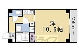 (仮称)下鴨高木町マンション 1Kの間取図画像