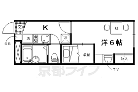 京都府京都市北区西賀茂鹿ノ下町（賃貸アパート1K・1階・19.87㎡） その2