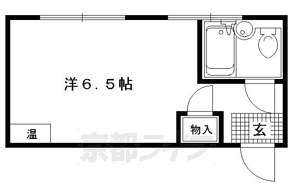 リンツ北野 302｜京都府京都市上京区北町(賃貸アパート1R・3階・17.80㎡)の写真 その2