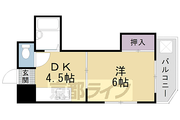 梅津シャトープレザンス 302｜京都府京都市右京区梅津石灘町(賃貸マンション1DK・3階・23.78㎡)の写真 その2