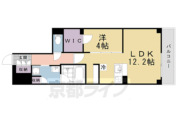 京都府京都市上京区梅屋町(賃貸マンション1LDK・5階・48.06㎡)の写真 その2