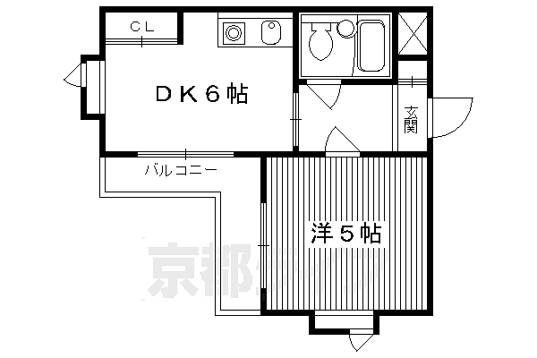 メゾン・ド・パンドール 109｜京都府京都市右京区西院西高田町(賃貸マンション1DK・1階・23.22㎡)の写真 その2