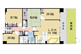 レスタージュ京都ウエストシティゲート 116 ｜ 京都府京都市右京区太秦下角田町（賃貸マンション4LDK・1階・81.12㎡） その2