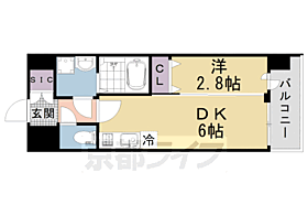 ブランシエスタ西京極 607 ｜ 京都府京都市右京区西京極新明町（賃貸マンション1DK・6階・25.04㎡） その2