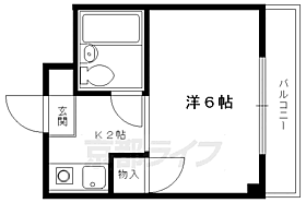 京都府京都市上京区下石橋南半町（賃貸マンション1K・2階・17.00㎡） その2