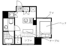 京都府京都市上京区青龍町（賃貸マンション1R・5階・21.11㎡） その1