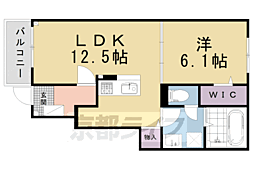ベル・リュエル 1階1LDKの間取り