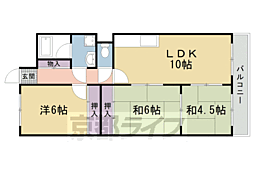 ドムール有栖川 3LDKの間取図画像