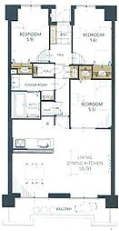 間取図画像 3LDK