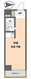 サンハイツ大手町 ワンルームの間取図画像