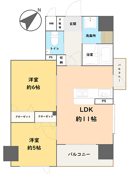 間取りを拡大表示