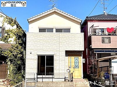 外観：木造2階建て住宅　3LDK+S18.7帖ワイドリビング・IHクッキグヒーター新蟹江小学校徒歩8分駐車場2台