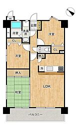 三愛シティライフ香椎 3LDKの間取図画像
