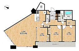センターマークスタワー 3LDKの間取図画像