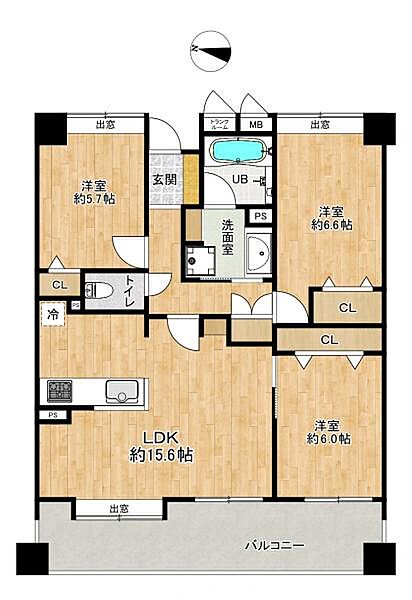 間取りを拡大表示