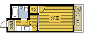 コーポたかお 202 ｜ 大分県別府市亀川浜田町（賃貸マンション1K・2階・20.00㎡） その2