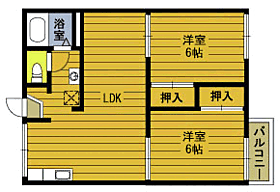 フォーブル青柳2Ｆ 203 ｜ 大分県速見郡日出町大字藤原（賃貸アパート2LDK・2階・47.49㎡） その2