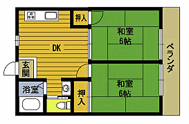 ロイヤルハイツ豊岡 306｜大分県速見郡日出町大字豊岡(賃貸アパート2DK・3階・38.88㎡)の写真 その2