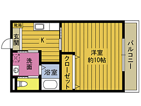 アンフィニーＫ　I 203 ｜ 大分県速見郡日出町大字藤原（賃貸アパート1K・2階・33.75㎡） その2