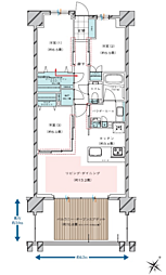 ヴェレーナシティ夙川パークナード1街区 3SLDKの間取図画像