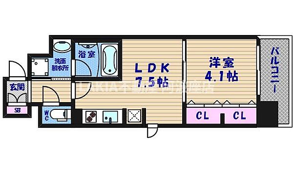 コンフォリア心斎橋EAST ｜大阪府大阪市中央区博労町2丁目(賃貸マンション1DK・12階・31.92㎡)の写真 その2