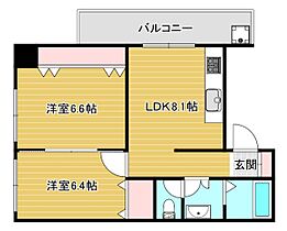 AQUILA三軒家東 2F ｜ 大阪府大阪市大正区三軒家東4丁目12-12（賃貸マンション2LDK・2階・46.19㎡） その2