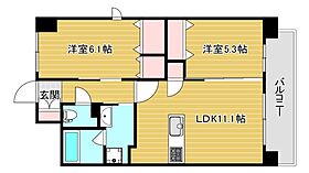 マリンブルーS  ｜ 大阪府大阪市港区磯路3丁目（賃貸マンション2LDK・5階・56.40㎡） その2