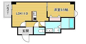 グリーンヒルズ  ｜ 大阪府大阪市西区本田2丁目（賃貸マンション1LDK・4階・41.20㎡） その2