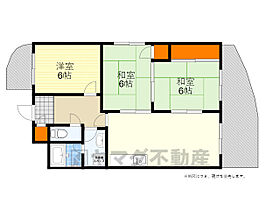 ディアコート下山田  ｜ 大阪府吹田市山田東１丁目1番6号（賃貸マンション3LDK・3階・66.90㎡） その2