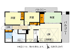 グランドメゾン万博公園南  ｜ 大阪府吹田市山田東３丁目8番23号（賃貸マンション3LDK・4階・78.20㎡） その2