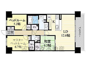 パークナードフィット津雲台  ｜ 大阪府吹田市津雲台５丁目11番1-4号4（賃貸マンション3LDK・10階・75.20㎡） その2