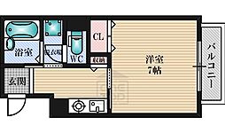コムズハウス千里中央 1Kの間取図画像