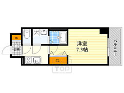 ファーストフィオーレ江坂グレース 1Kの間取図画像