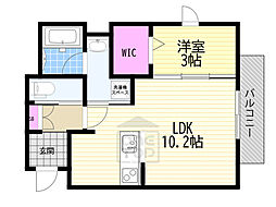 ヴィラコンフォート 1LDKの間取図画像