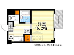 ヒルトップ千里山 1Kの間取図画像