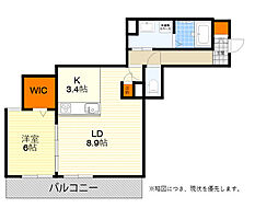 コンフォートグラン 1LDKの間取図画像