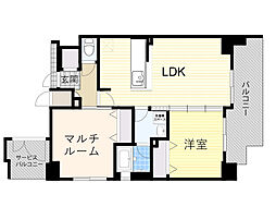 エステムコート新大阪Xザ・ゲート 1SLDKの間取図画像