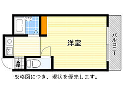 マンションコメット 1Kの間取図画像