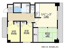 ラヴィア・フォーレ千里山 3LDKの間取図画像