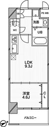 グランルクレ新大阪 1LDKの間取図画像
