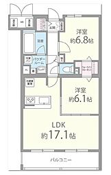 フェアリーガーデン 2LDKの間取図画像