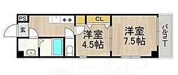 センターポイント吉志部 2Kの間取図画像