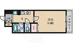 グレイス丸萬 1Kの間取図画像