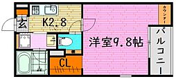 間取図画像 1K